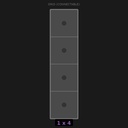 Grid Base 1x4 Interlockable