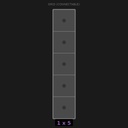 Grid Base 1x5 Interlockable