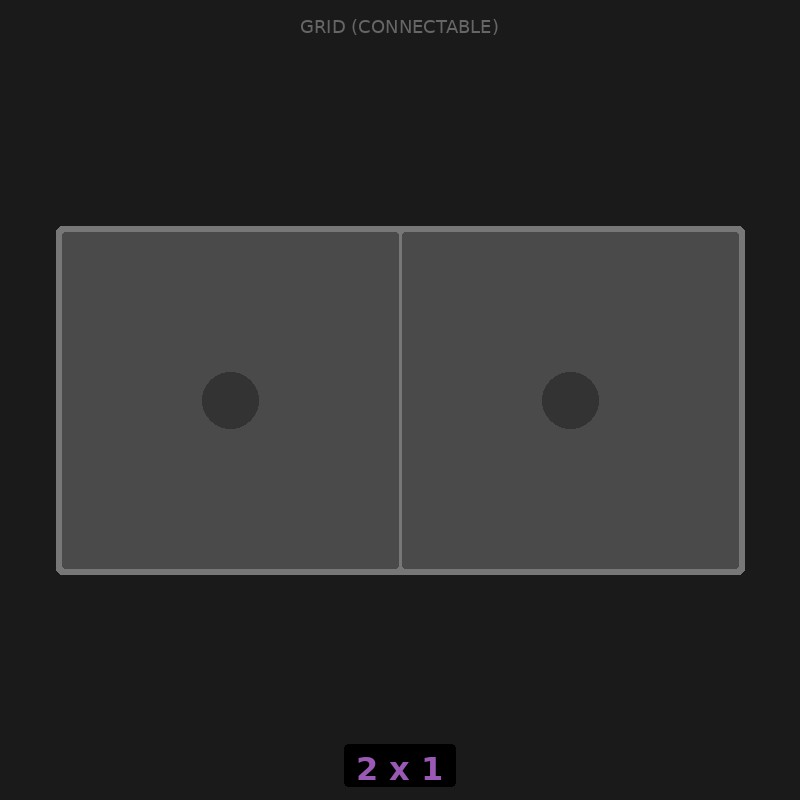 [RR-GC-2x1] Grid Base 2x1 Interlockable