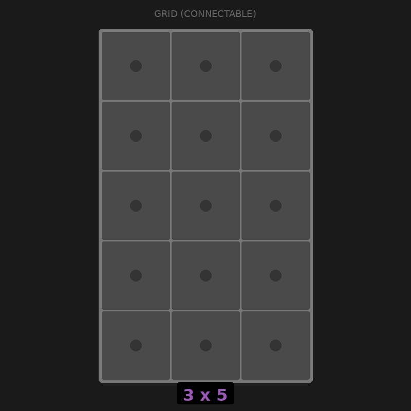 [RR-GC-3x5] Grid Base 3x5 Interlockable