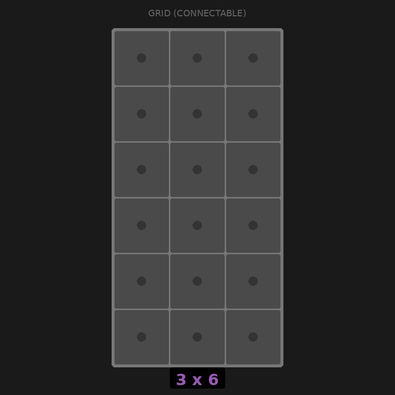 [RR-GC-3x6] Grid Base 3x6 Interlockable