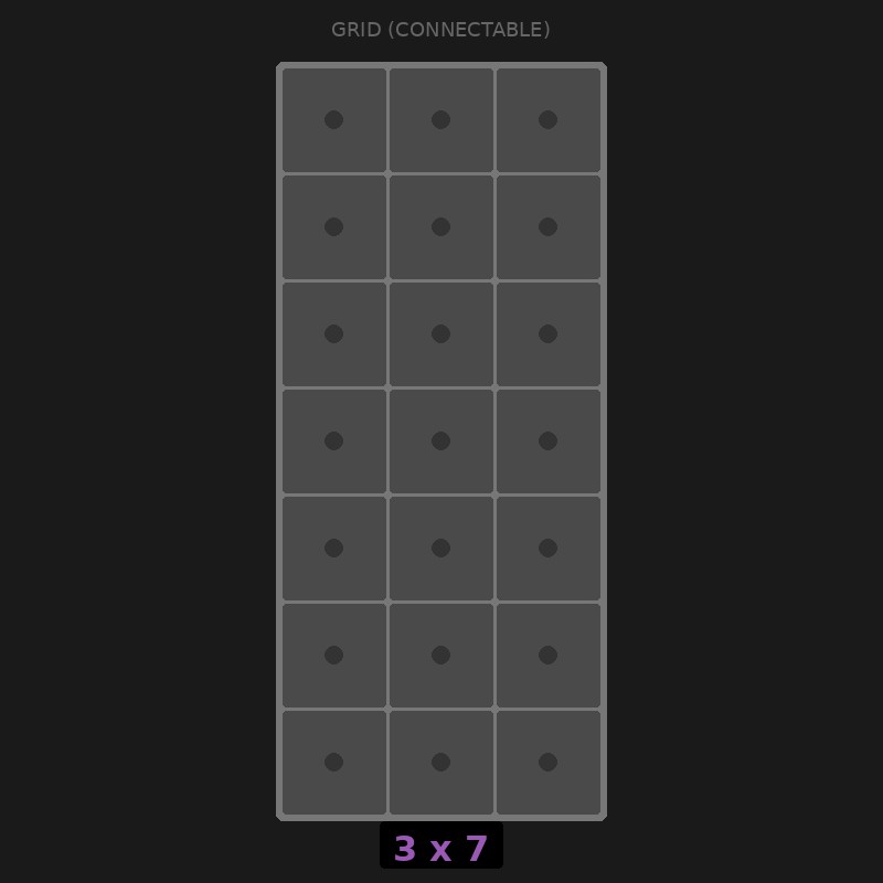 [RR-GC-3x7] Grid Base 3x7 Interlockable