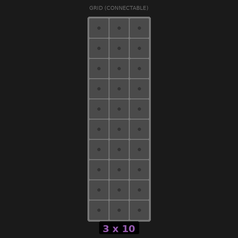 [RR-GC-3x10] Grid Base 3x10 Interlockable
