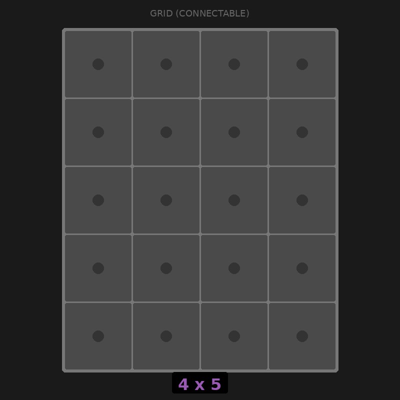 [RR-GC-4x5] Grid Base 4x5 Interlockable