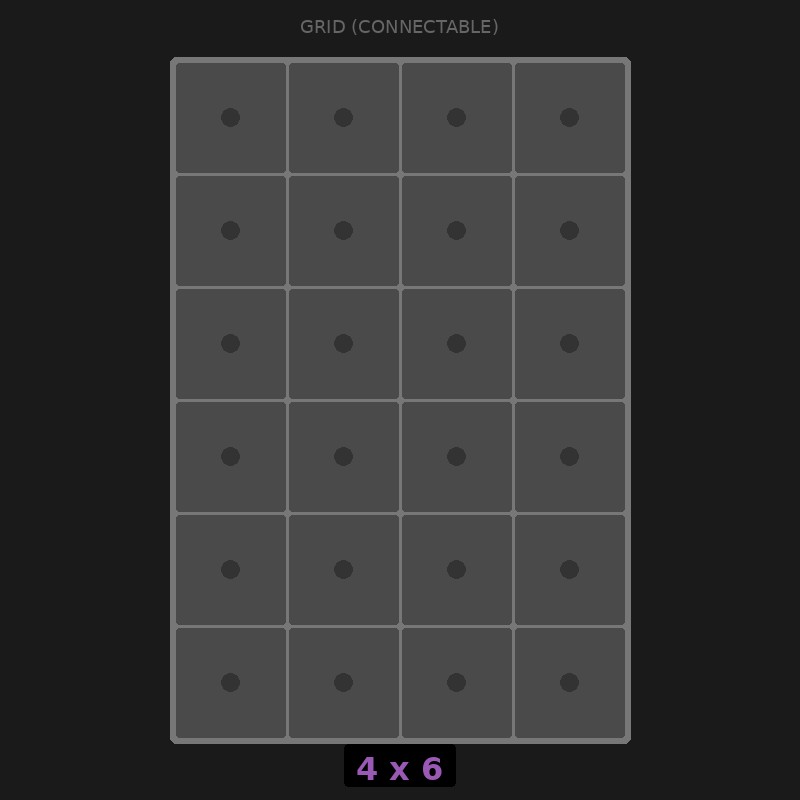 [RR-GC-4x6] Grid Base 4x6 Interlockable
