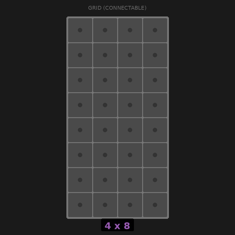 [RR-GC-4x8] Grid Base 4x8 Interlockable