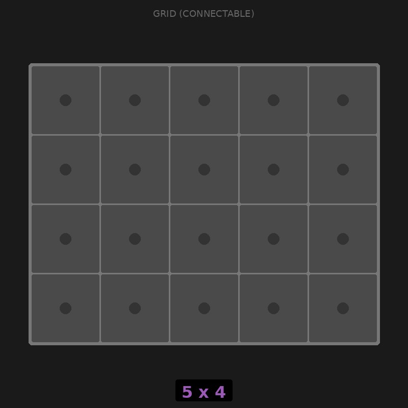 [RR-GC-5x4] Grid Base 5x4 Interlockable