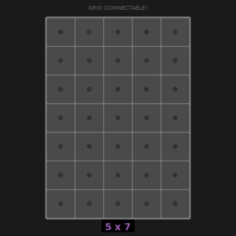 [RR-GC-5x7] Grid Base 5x7 Interlockable