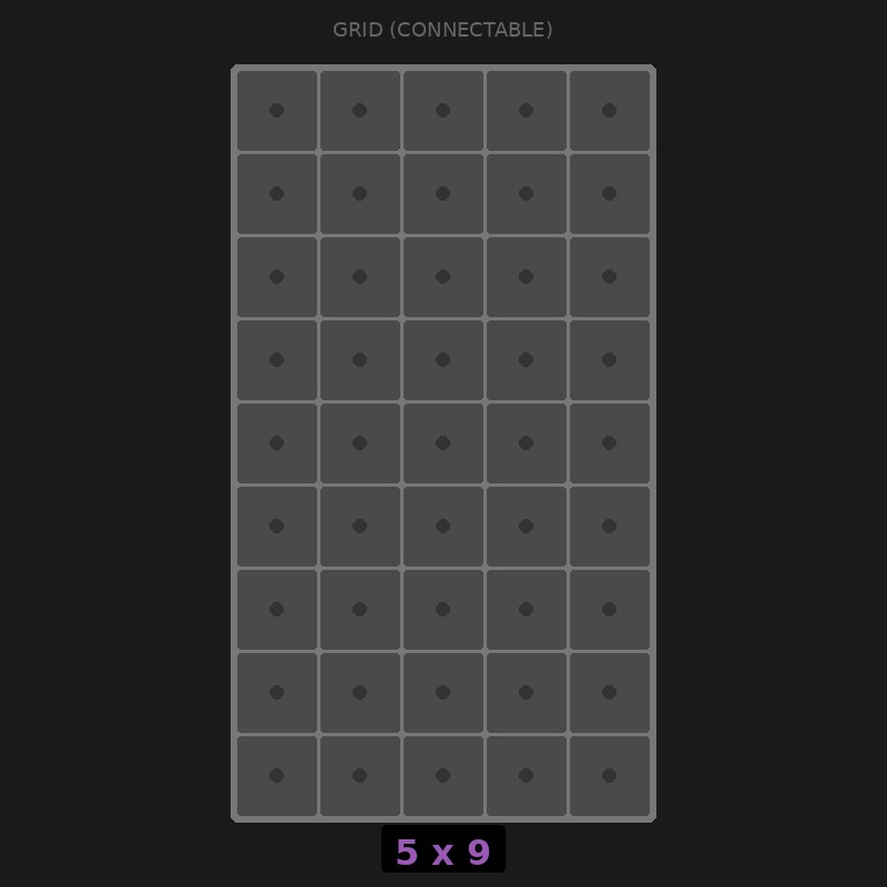 [RR-GC-5x9] Grid Base 5x9 Interlockable