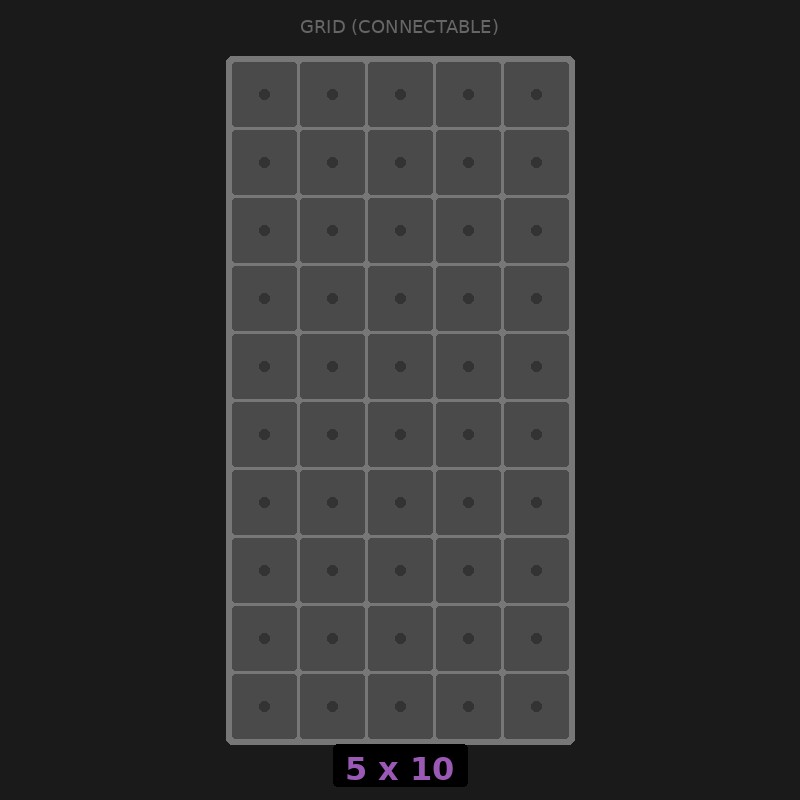 [RR-GC-5x10] Grid Base 5x10 Interlockable