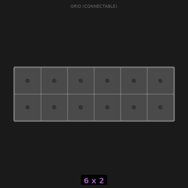 [RR-GC-6x2] Grid Base 6x2 Interlockable