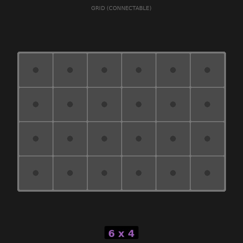 [RR-GC-6x4] Grid Base 6x4 Interlockable