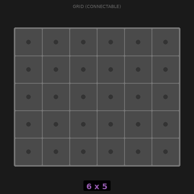 [RR-GC-6x5] Grid Base 6x5 Interlockable
