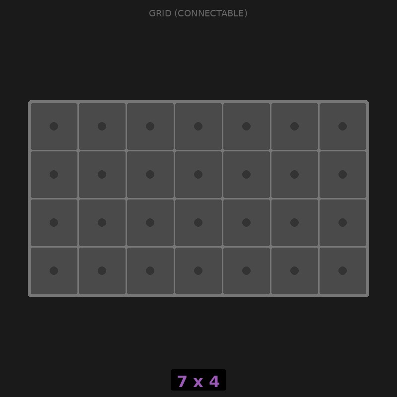 [RR-GC-7x4] Grid Base 7x4 Interlockable