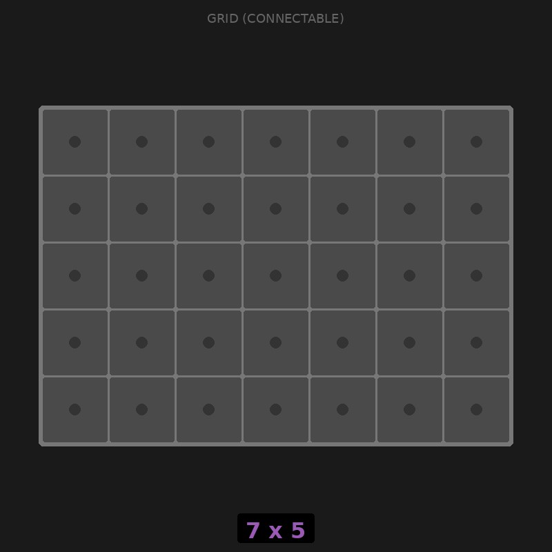 [RR-GC-7x5] Grid Base 7x5 Interlockable
