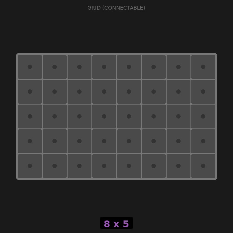 [RR-GC-8x5] Grid Base 8x5 Interlockable