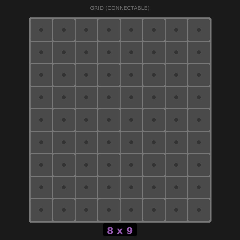 [RR-GC-8x9] Grid Base 8x9 Interlockable