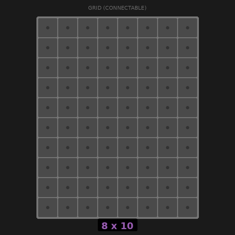 [RR-GC-8x10] Grid Base 8x10 Interlockable
