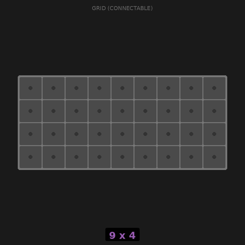 [RR-GC-9x4] Grid Base 9x4 Interlockable