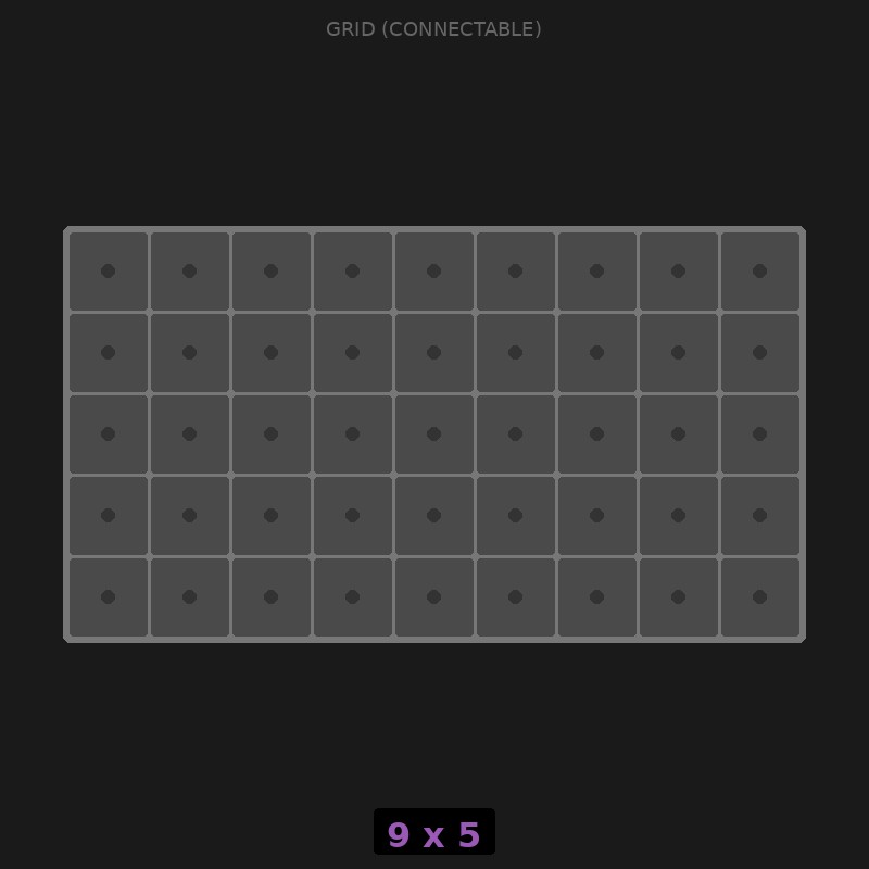 [RR-GC-9x5] Grid Base 9x5 Interlockable