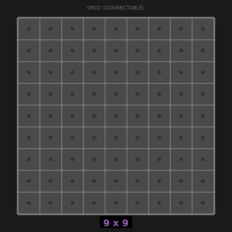 [RR-GC-9x9] Grid Base 9x9 Interlockable