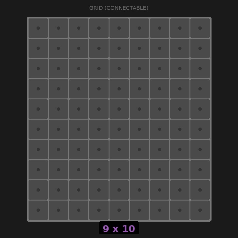 [RR-GC-9x10] Grid Base 9x10 Interlockable