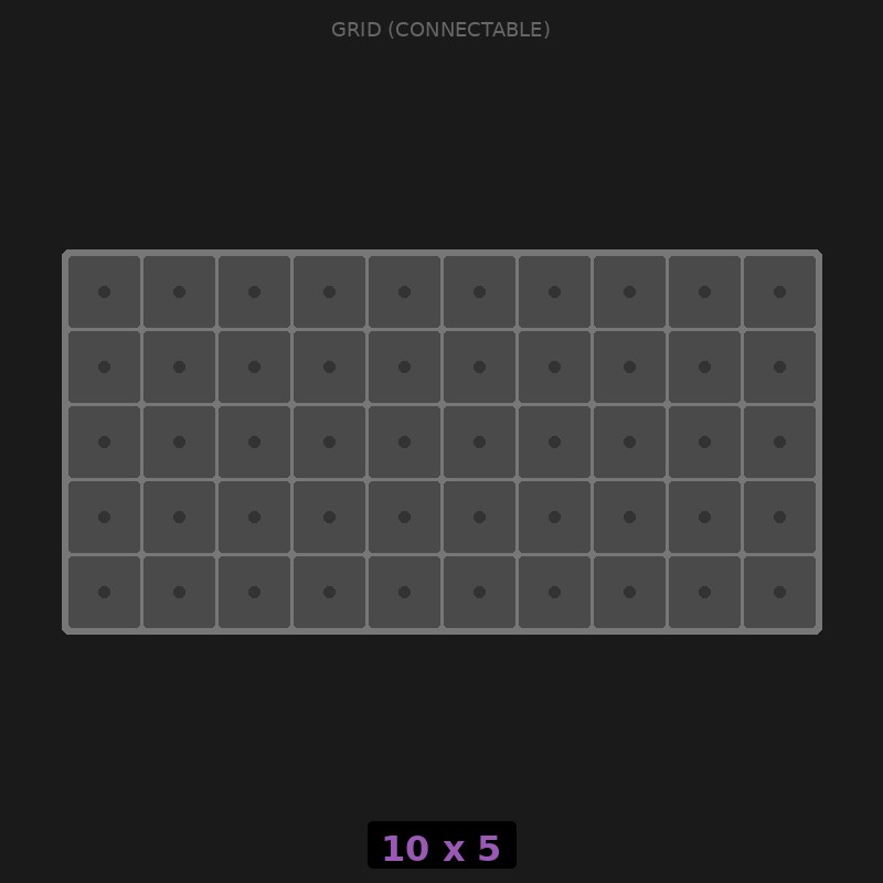 [RR-GC-10x5] Grid Base 10x5 Interlockable