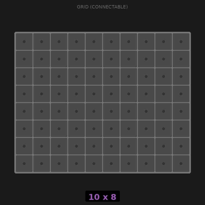 [RR-GC-10x8] Grid Base 10x8 Interlockable
