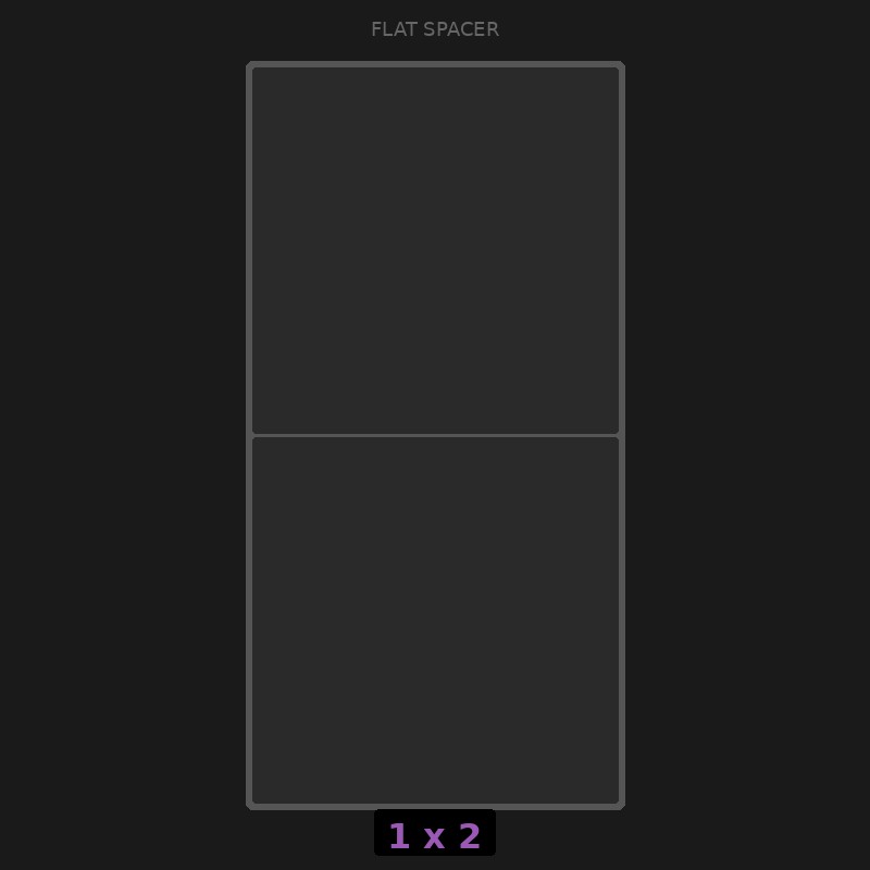 [RR-SF-1x2] Spacer 1x2 Flat