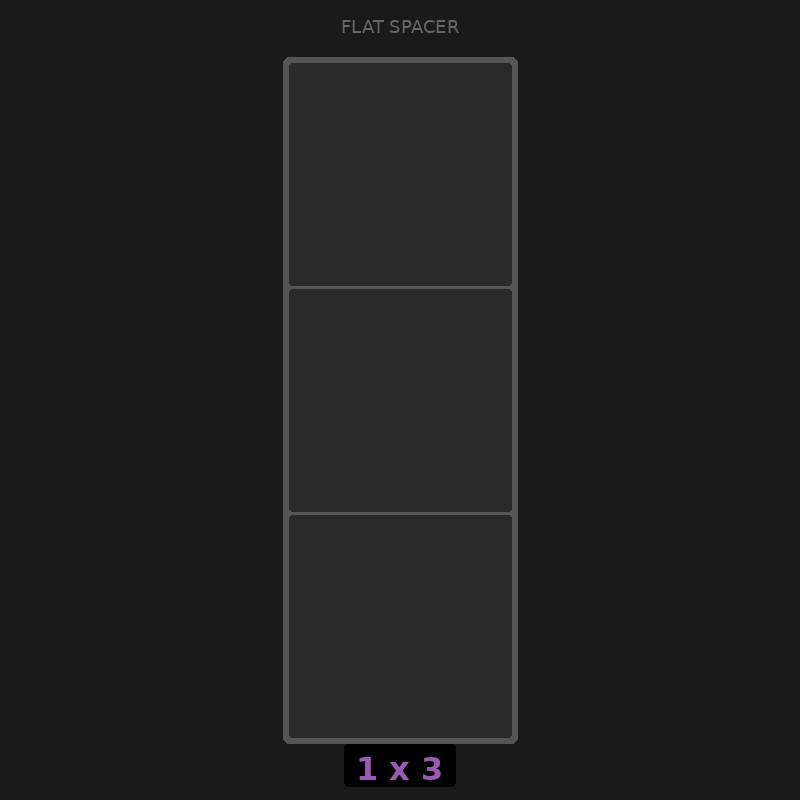 Spacer 1x3 Flat