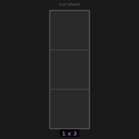 Spacer 1x3 Flat