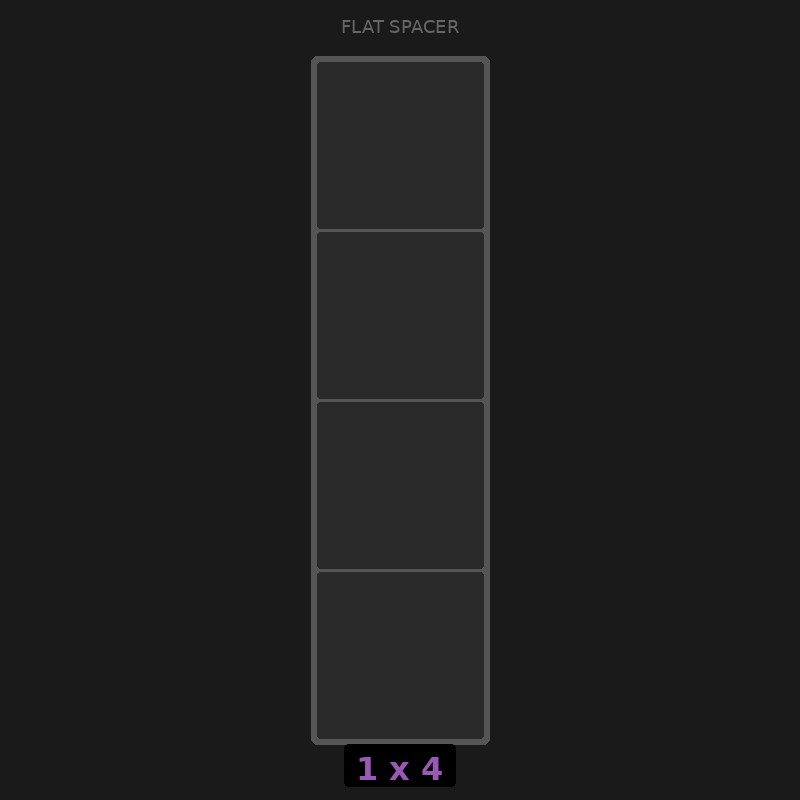 Spacer 1x4 Flat