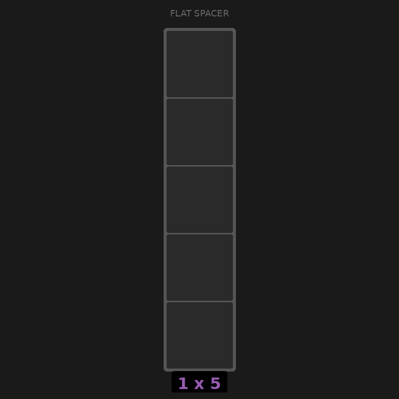 Spacer 1x5 Flat