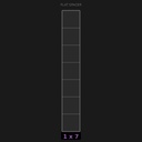 Spacer 1x7 Flat