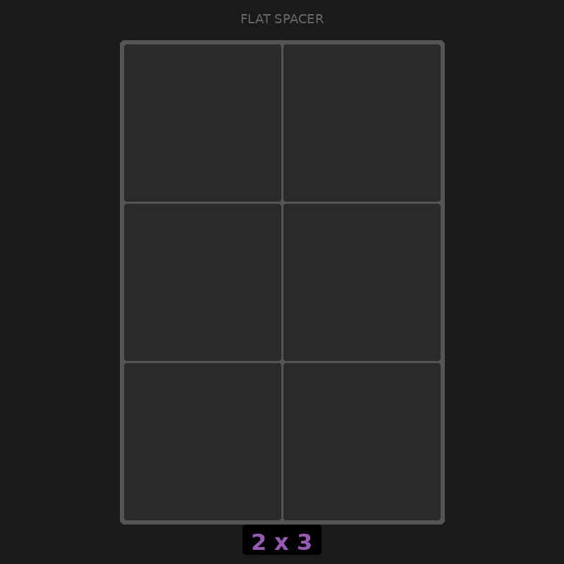 Spacer 2x3 Flat