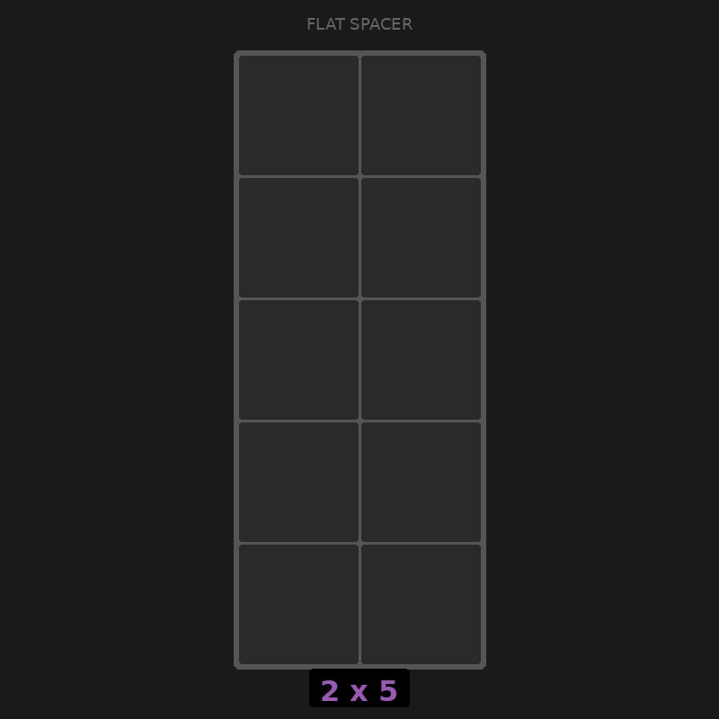 Spacer 2x5 Flat