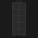Spacer 2x5 Flat