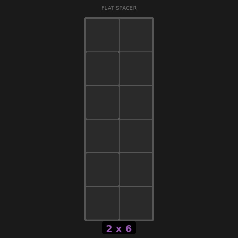 Spacer 2x6 Flat