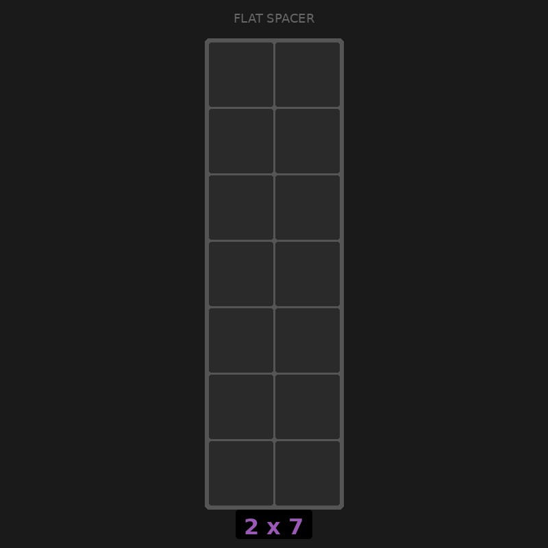 [RR-SF-2x7] Spacer 2x7 Flat