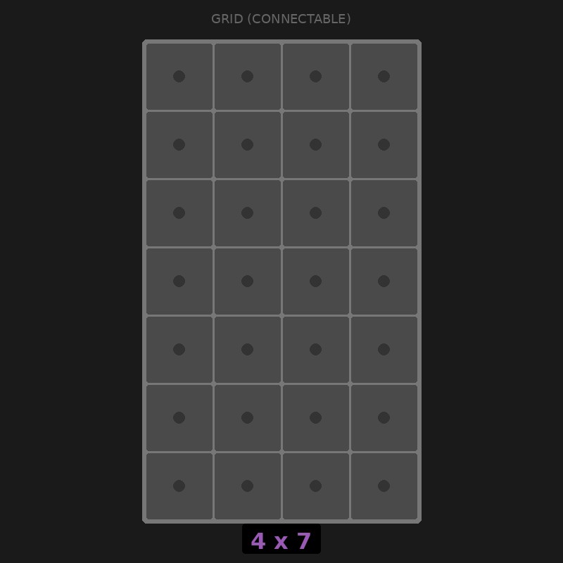 Grid Base 4x7 Interlockable | Relay Rack