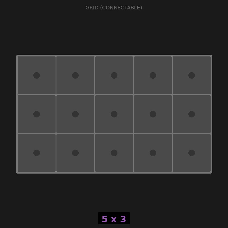 Grid Base 5x3 Interlockable | Relay Rack