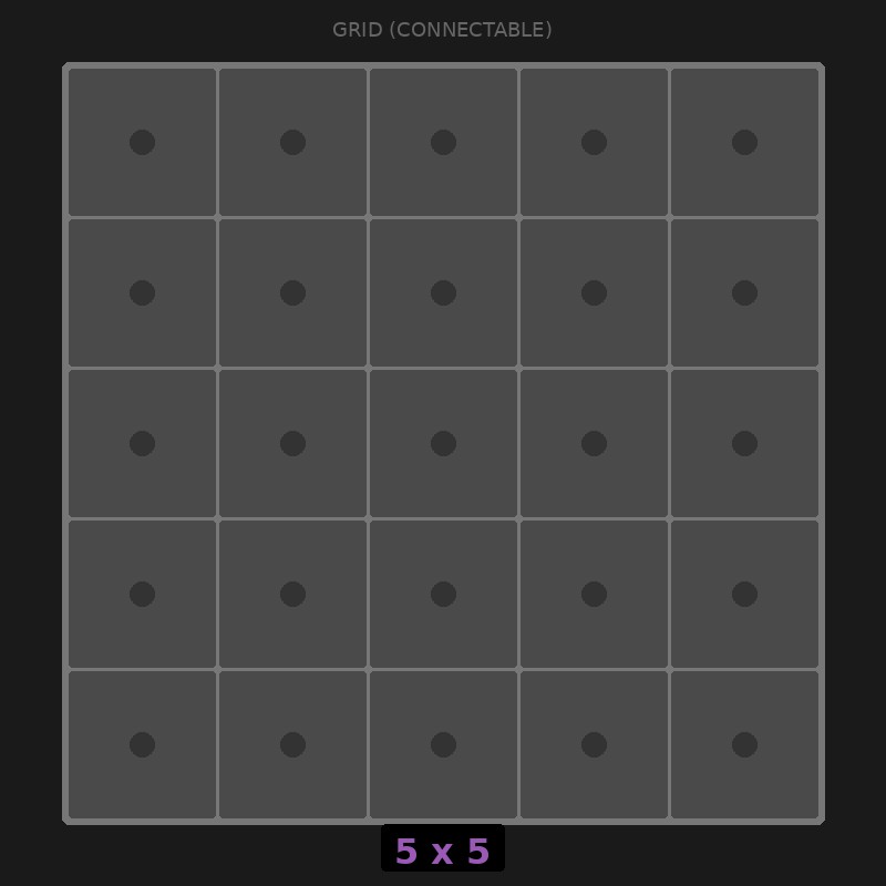 Grid Base 5x5 Interlockable | Relay Rack