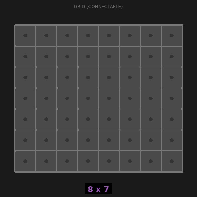Grid Base 8x7 Interlockable | Relay Rack