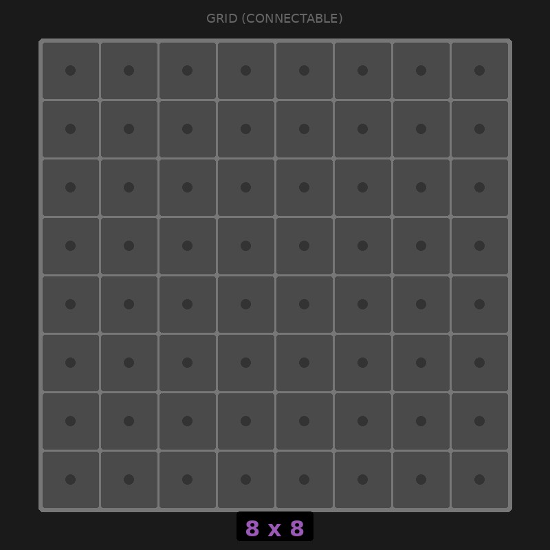 Grid Base 8x8 Interlockable | Relay Rack