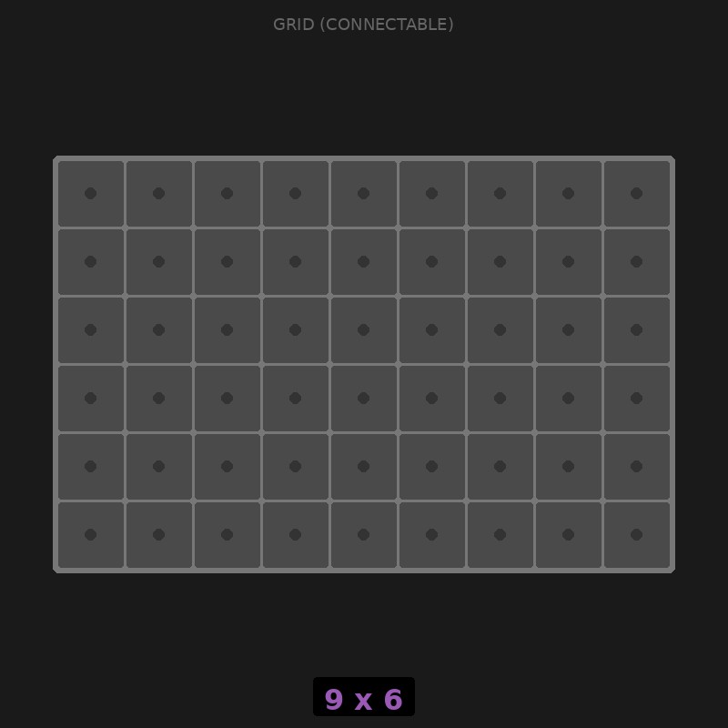 Grid Base 9x6 Interlockable | Relay Rack